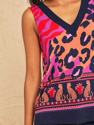 Haut love & roses en violet