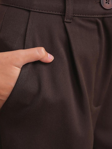MixRay Loosefit Bandplooibroek in Bruin