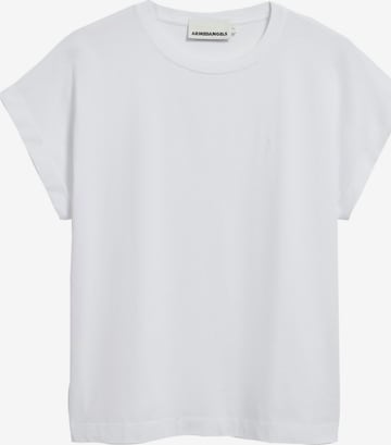 T-shirt ARMEDANGELS en blanc : devant