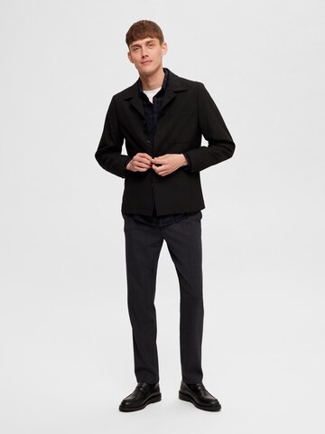 SELECTED HOMME - Ajuste regular Chaqueta saco 'Robert' en negro