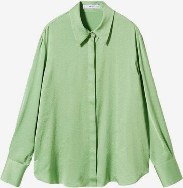 MANGO Blouse 'Ideale' in Groen: voorkant