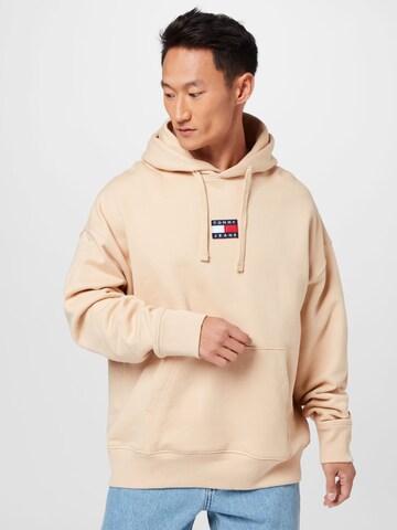 Felpa di Tommy Jeans in beige: frontale