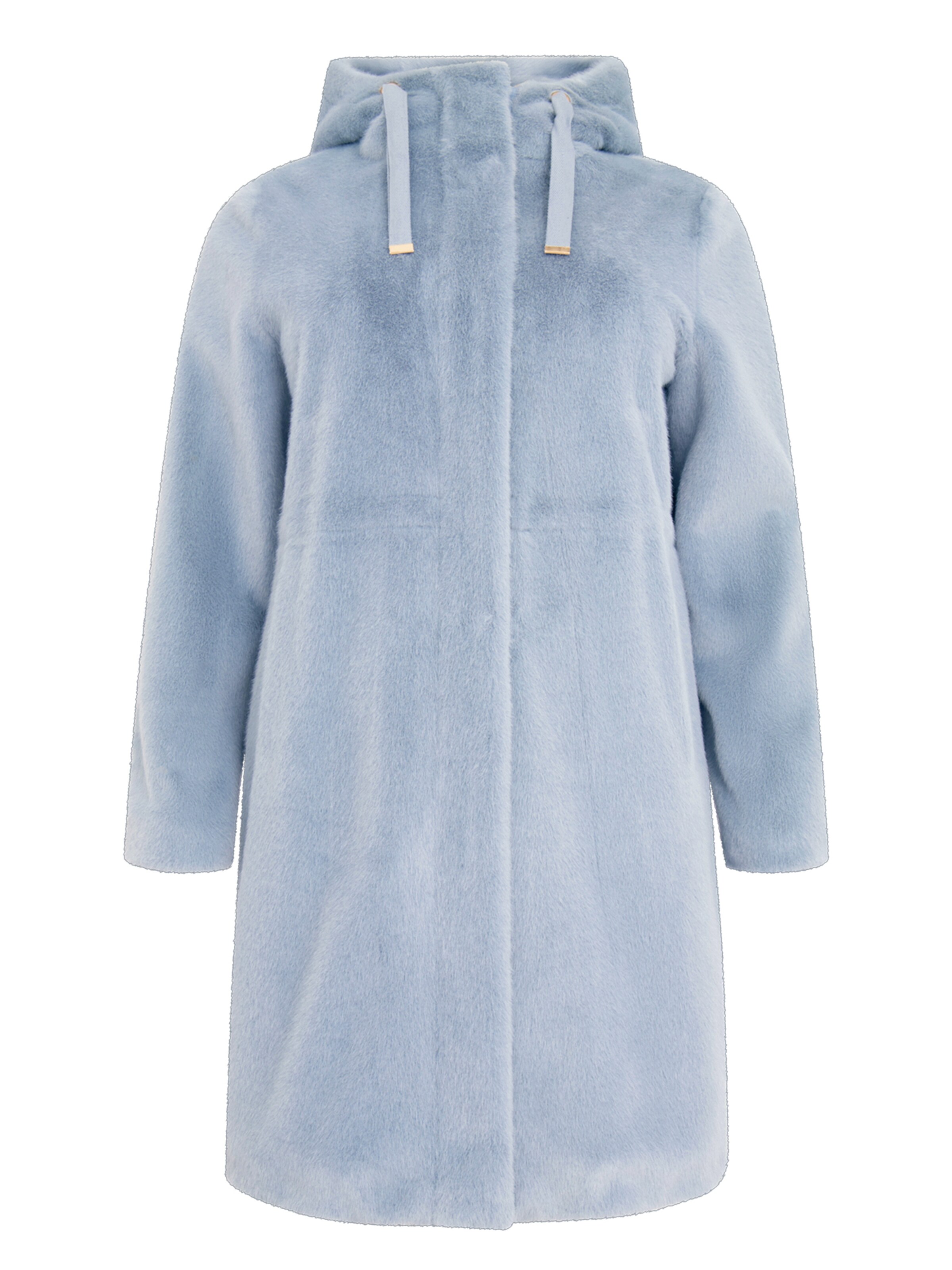 YOEK Tussenmantel in Blauw: voorkant