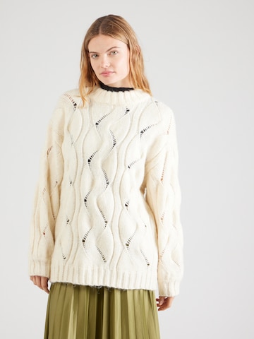 Pull-over Monki en blanc : devant