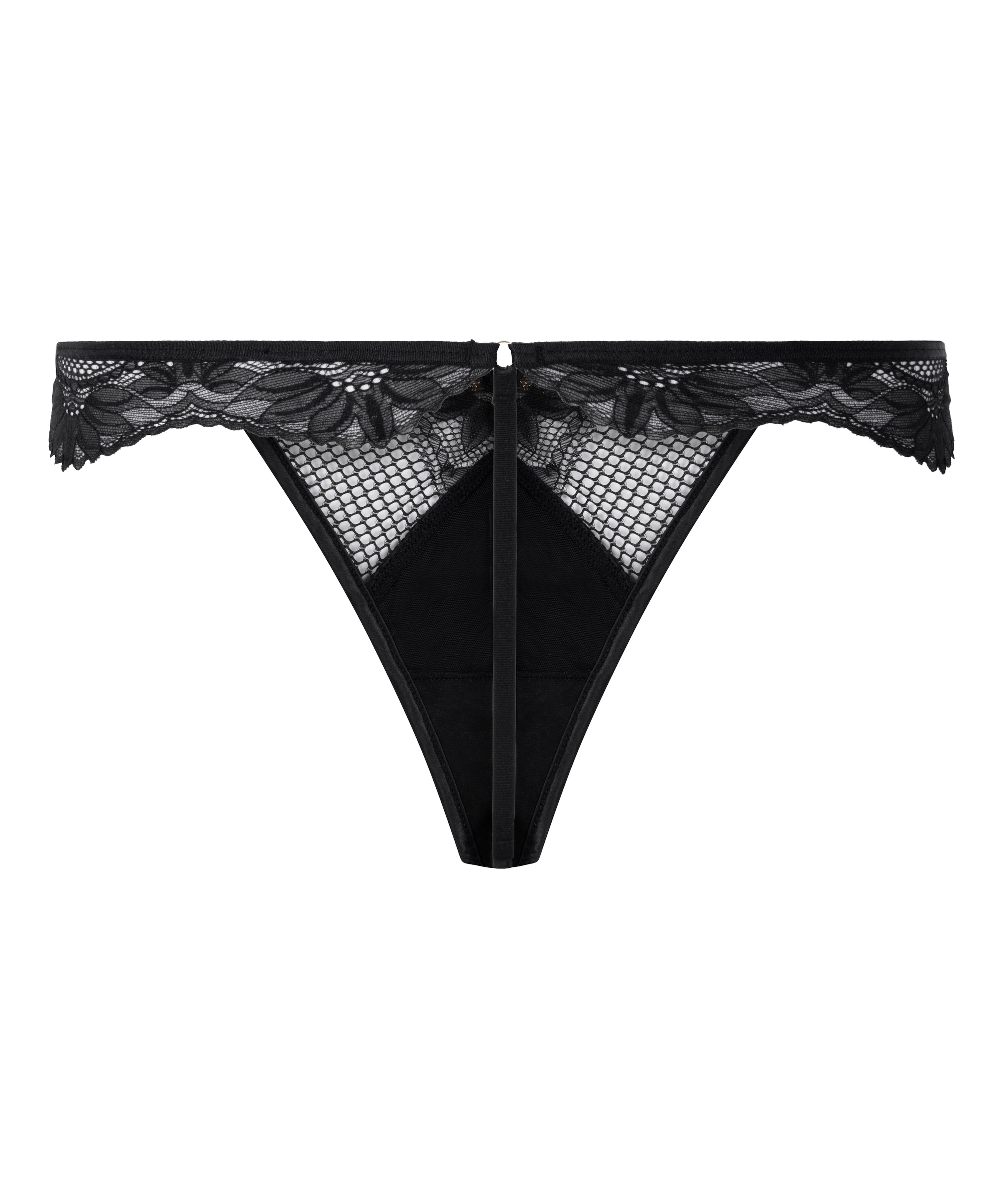 Hunkemöller Thong 'Belladonna' in Black