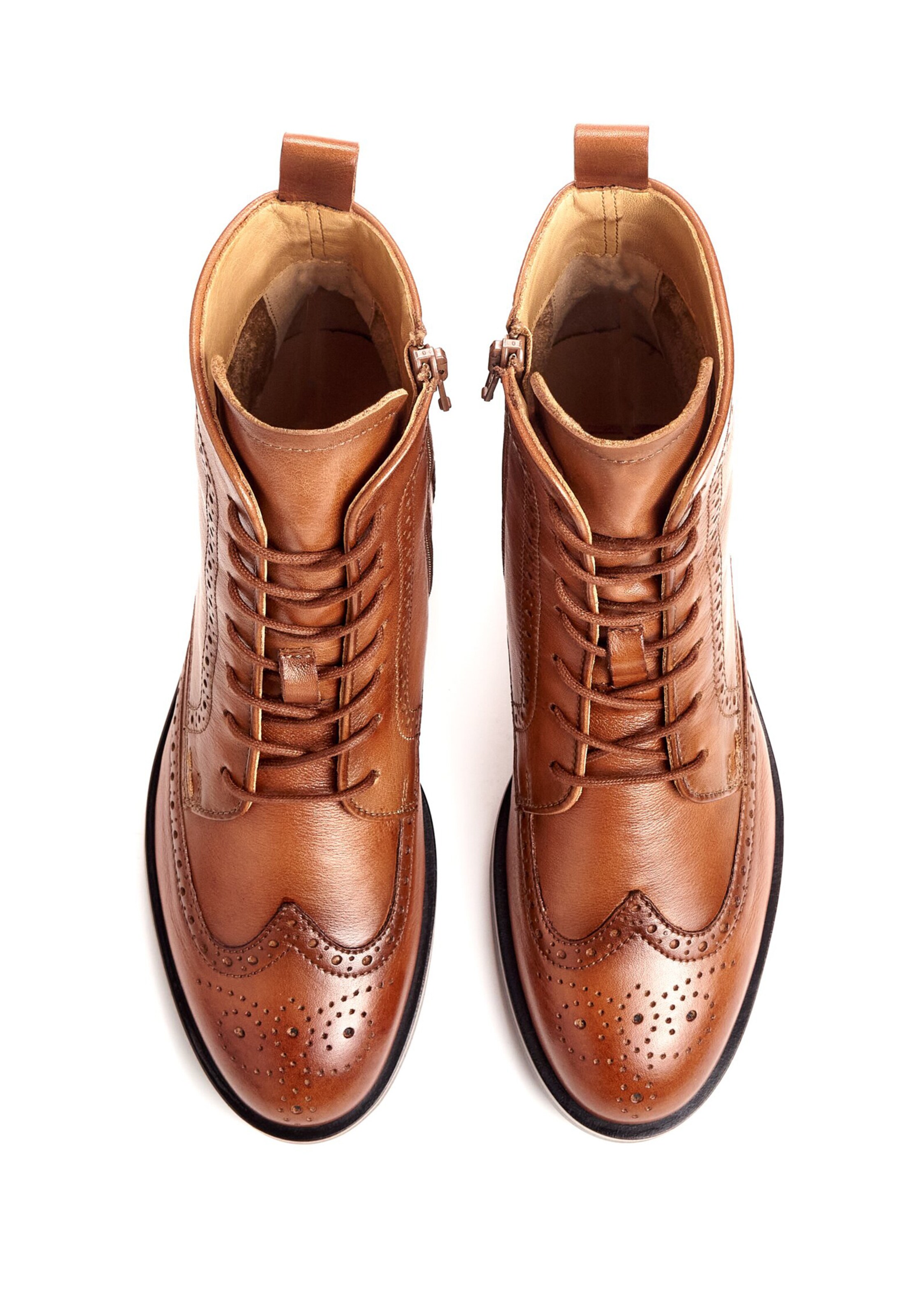 Bottines à lacets LLOYD en marron