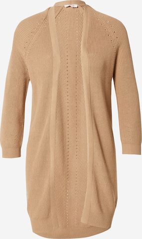 s.Oliver Knit Cardigan in Beige: front