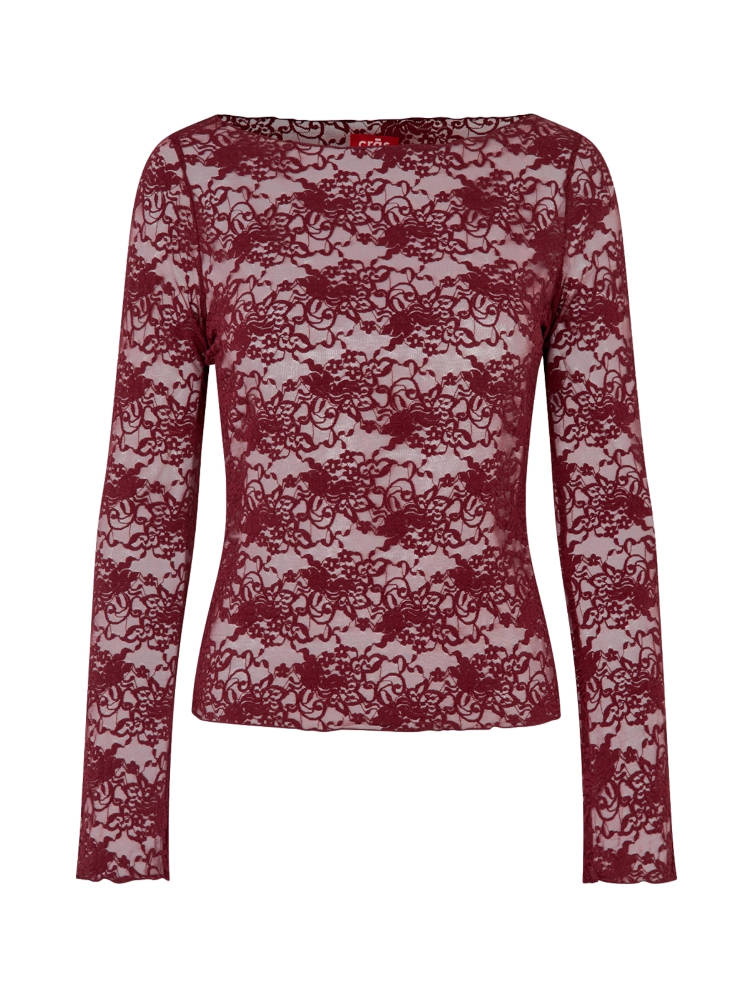 Haut ' Lettiecras ' Crās en rouge : devant