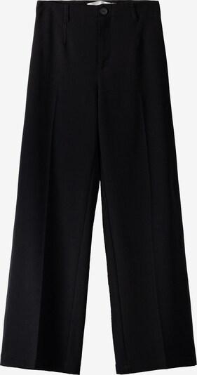 Bershka Pantalon à plis en noir, Vue avec produit