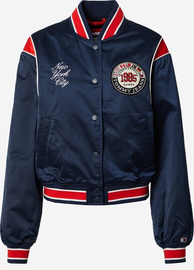 Tommy Jeans Демисезонная куртка в Темно-синий / Красный / Черный / Белый, Обзор товара