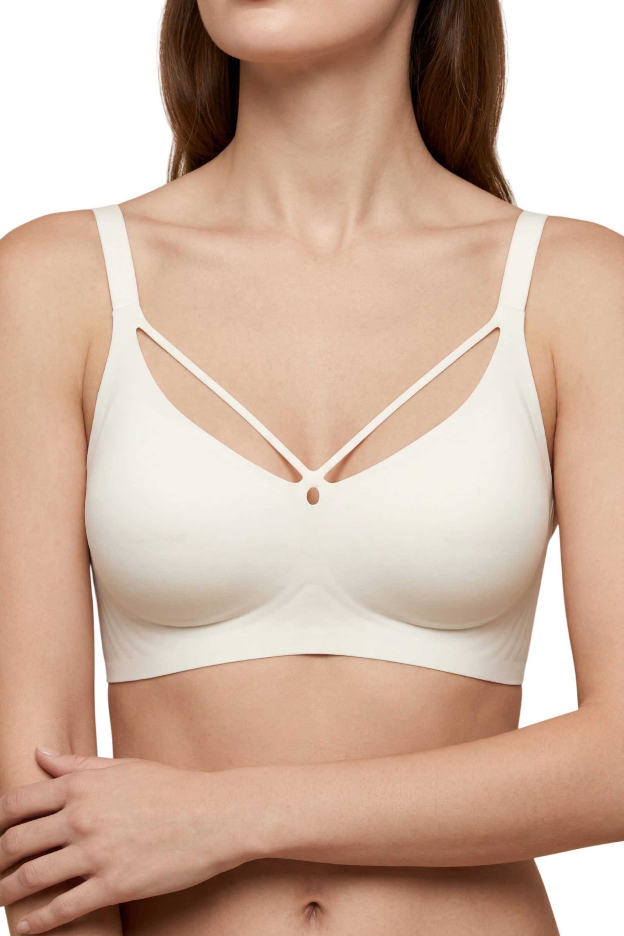 Bustier Soutien-gorge C&City en beige : devant