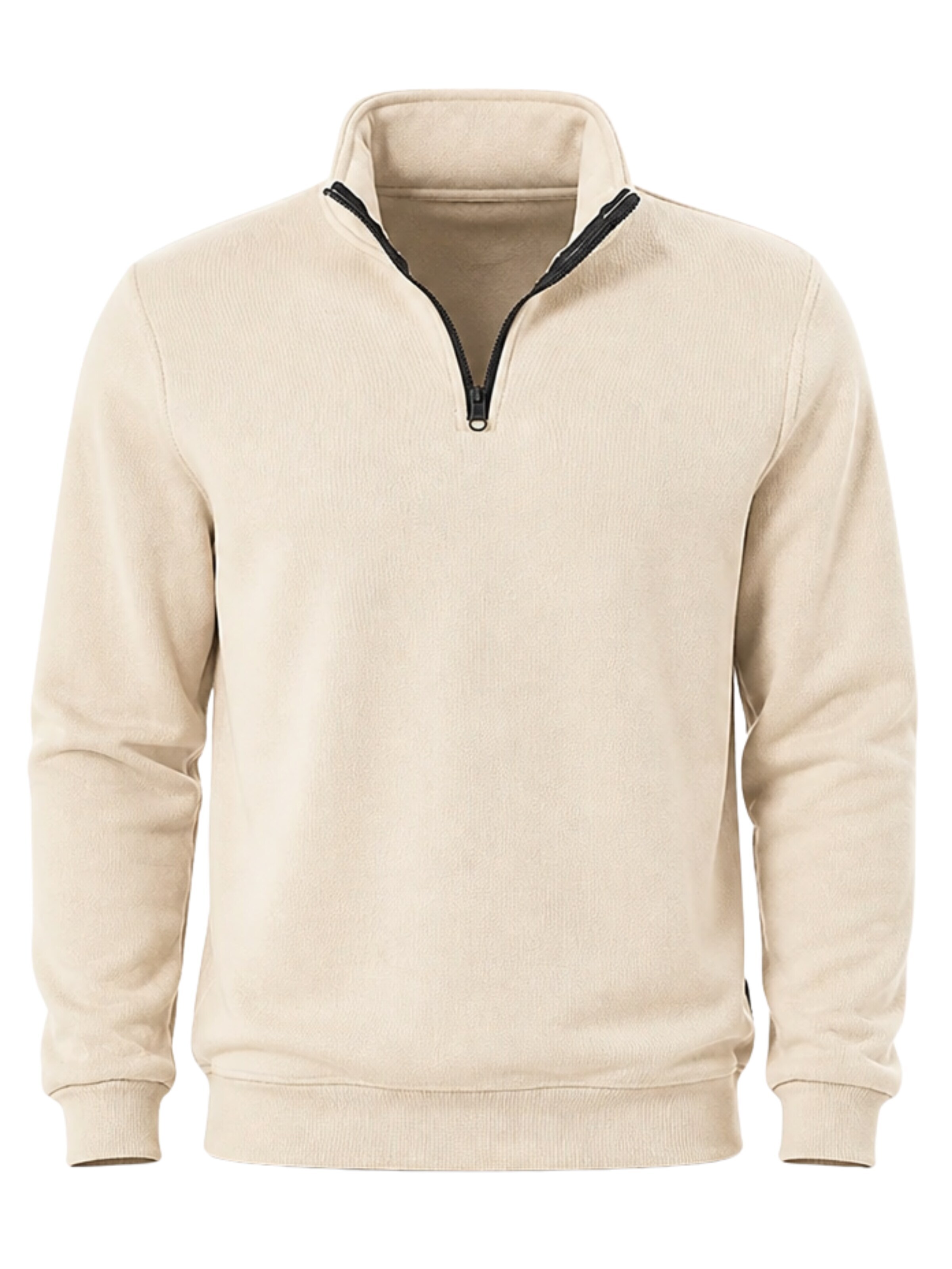 LOUIS LECLER Sweatshirt 'Remy' in S in de kleur Beige, Productweergave