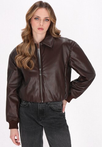 Veste mi-saison DreiMaster Vintage en marron : devant