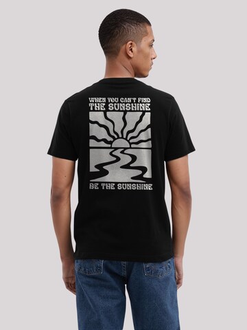 T-Shirt 'Be The Sunshine' F4NT4STIC en noir : devant