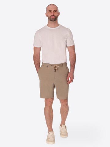 Distretto12 - regular Pantalón chino en beige: frente