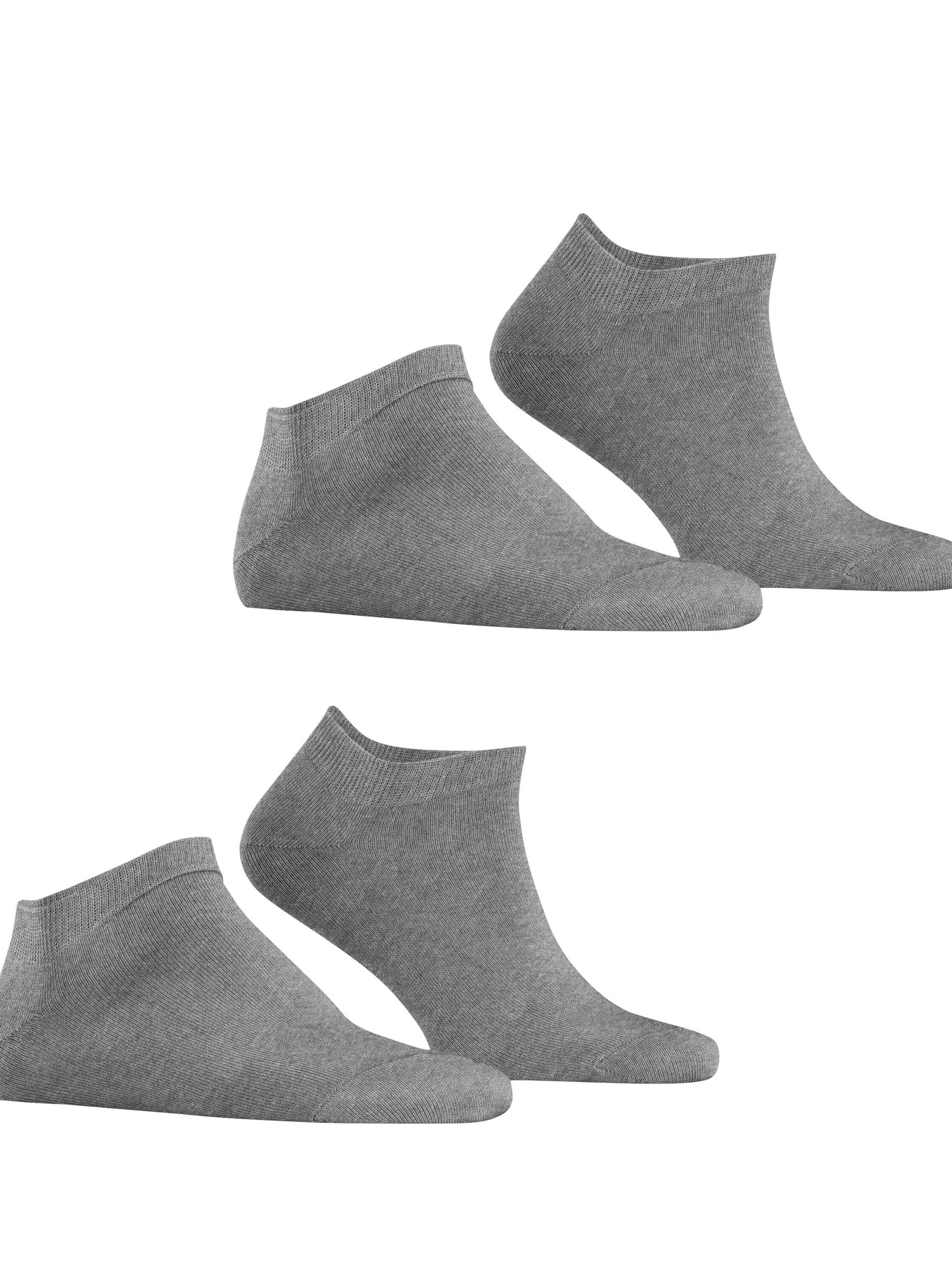 ESPRIT Füßlinge 'Basic Uni 2-Pack'‌‌‌ in Grau