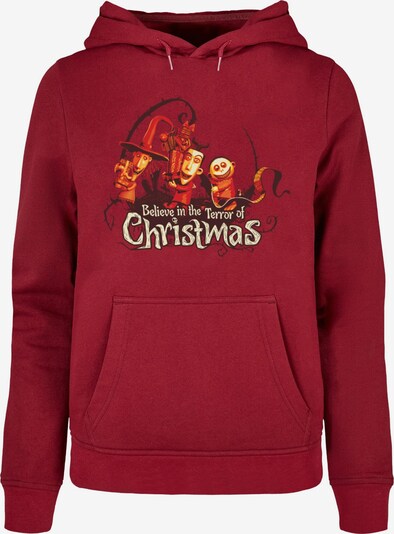 ABSOLUTE CULT Sweatshirt 'The Nightmare Before Christmas - Christmas Terror' in orange / kirschrot / schwarz / offwhite, Produktansicht