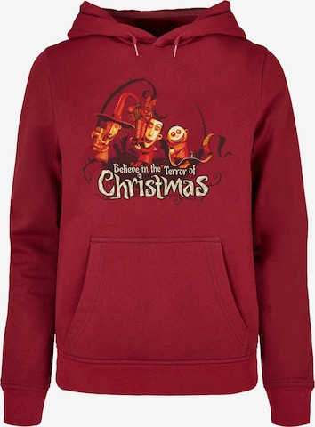 ABSOLUTE CULT Sweatshirt 'The Nightmare Before Christmas - Christmas Terror' in Red: front