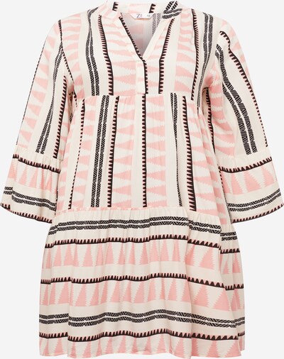 Z-One Kleid 'Lilian' in rosé / schwarz / weiß, Produktansicht