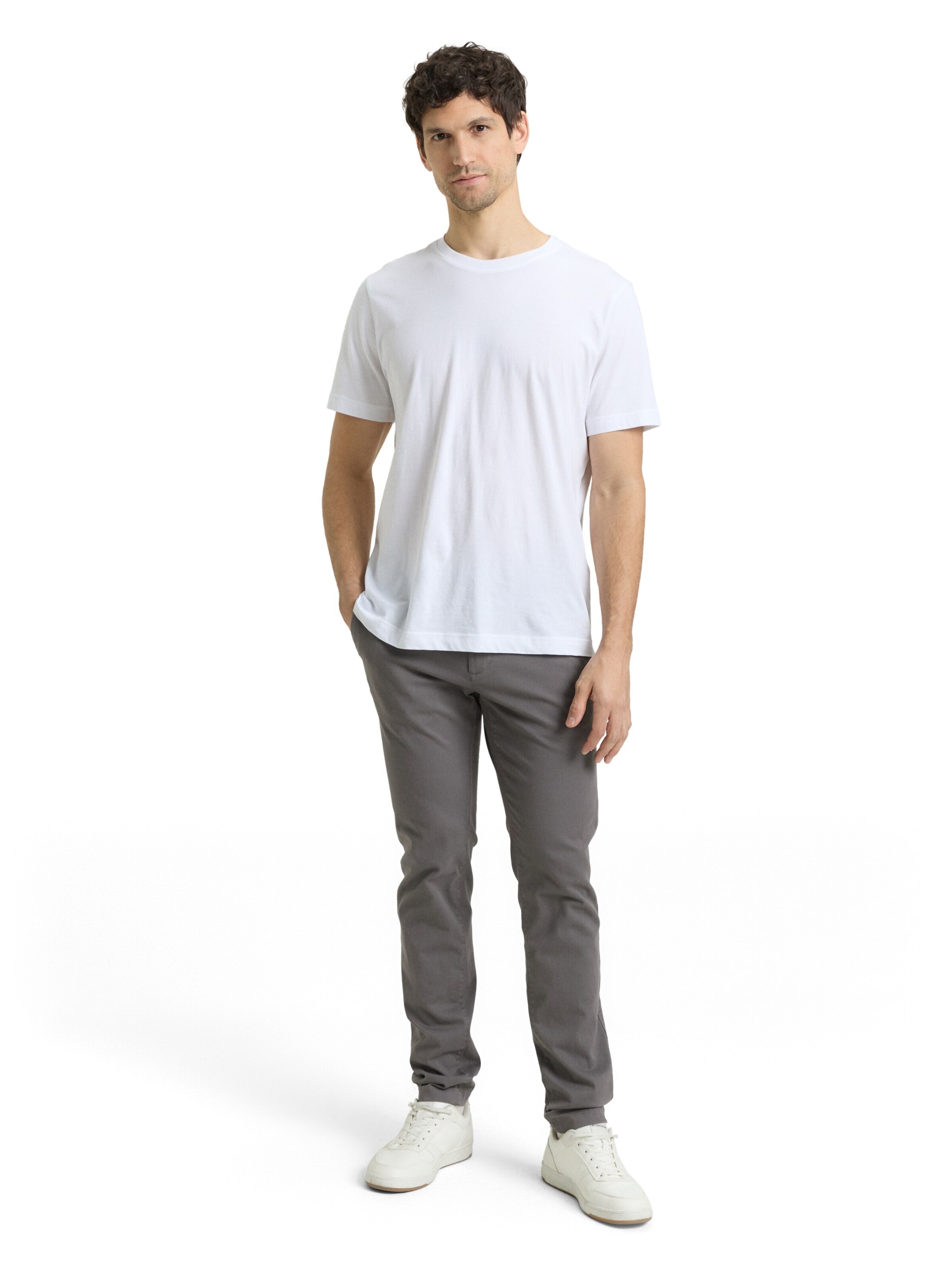 TOM TAILOR Slim fit Chino Pants in Grey