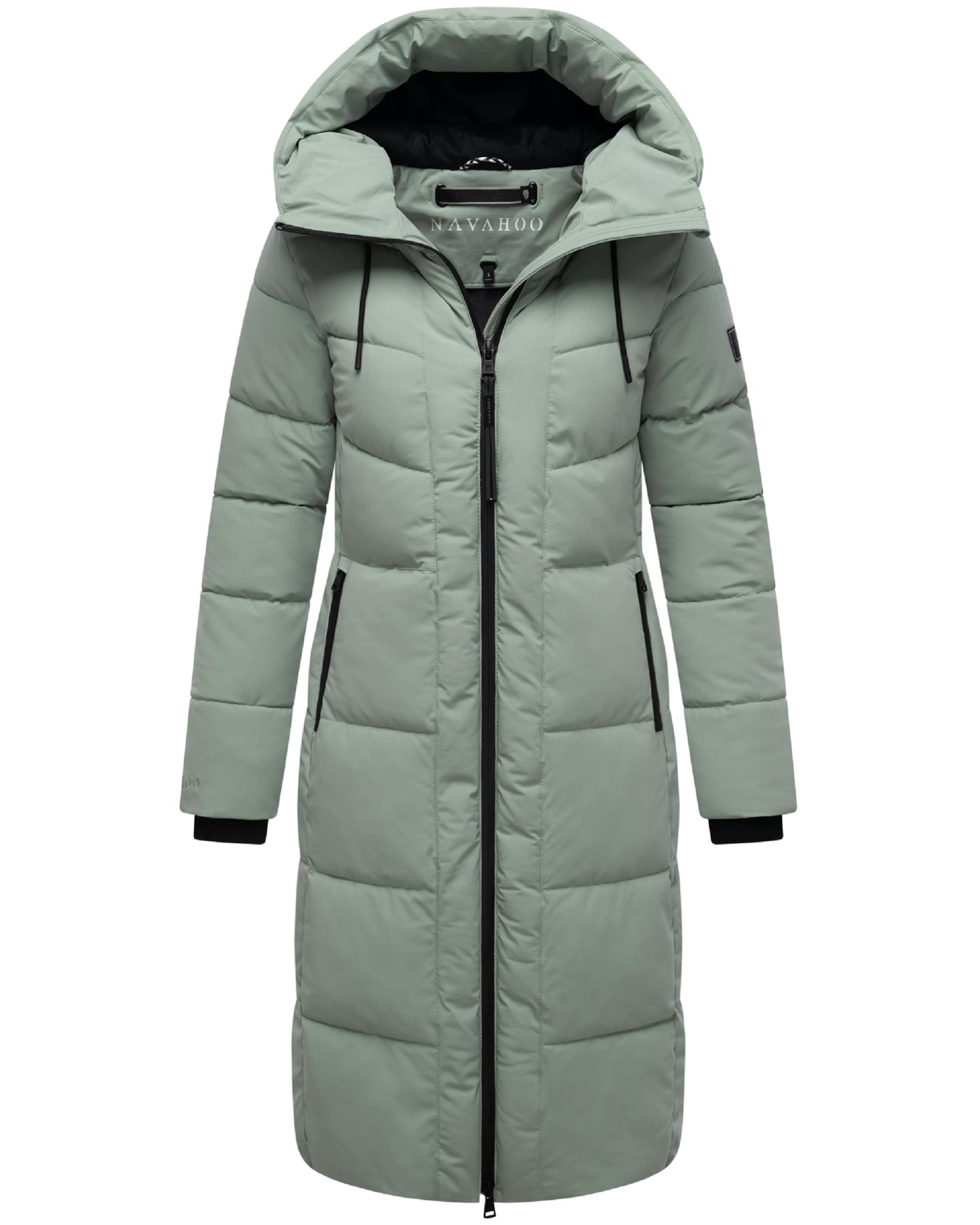 NAVAHOO Zimný kabát 'Schokokuss XIV' - Zelená