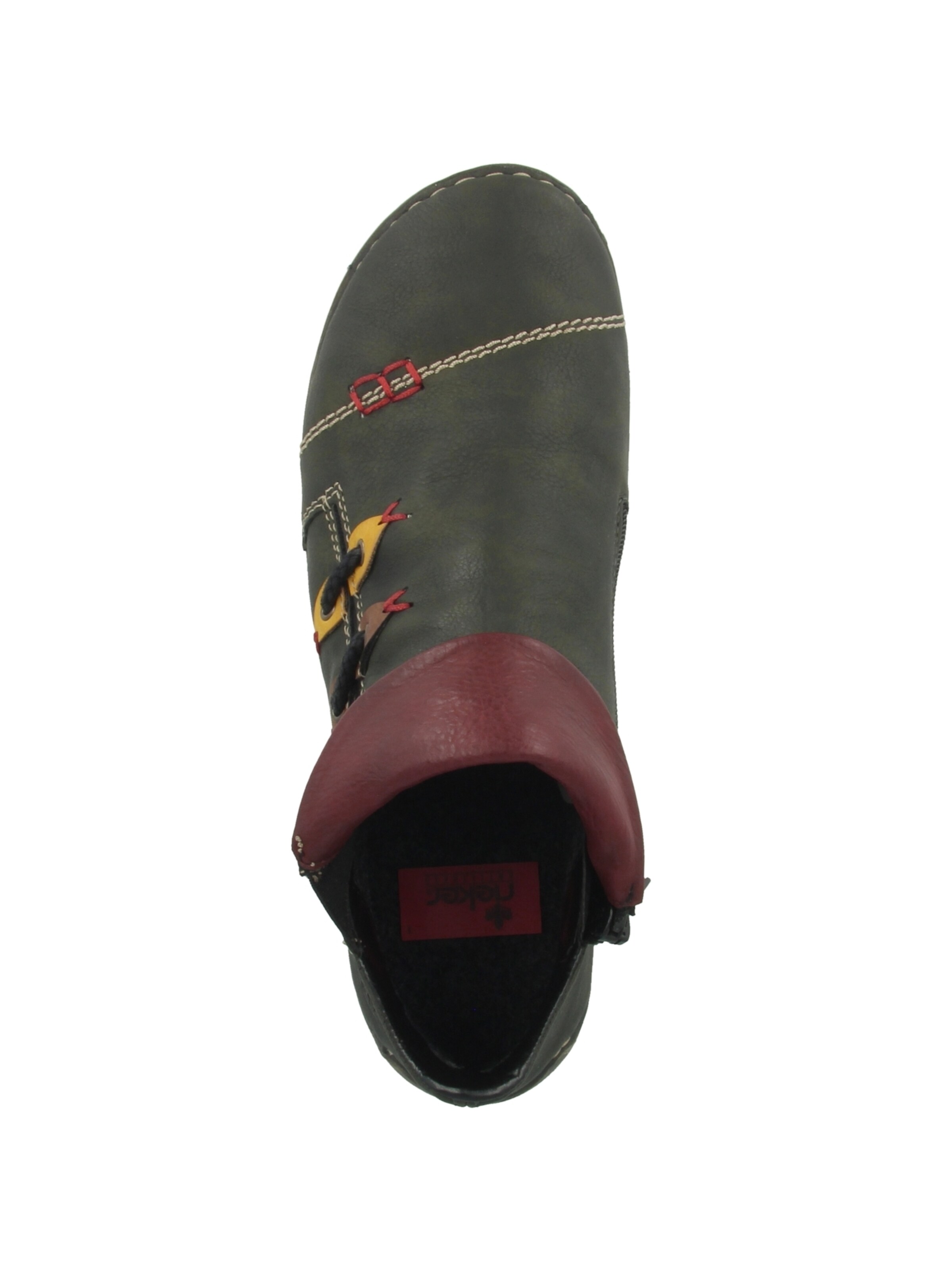 Rieker Botki po kostki w kolorze zielony