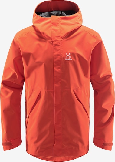 Haglöfs Outdoor jacket 'Tjärn' in Orange / White, Item view
