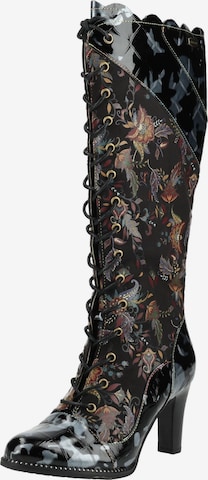Laura Vita Schnürstiefel in Schwarz: Vorderseite