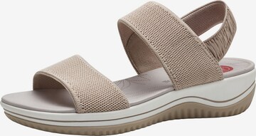 JANA Sandals in Beige: front