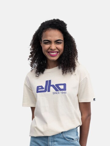 elho T-Shirt 'Roseheim 89' in Beige: predná strana