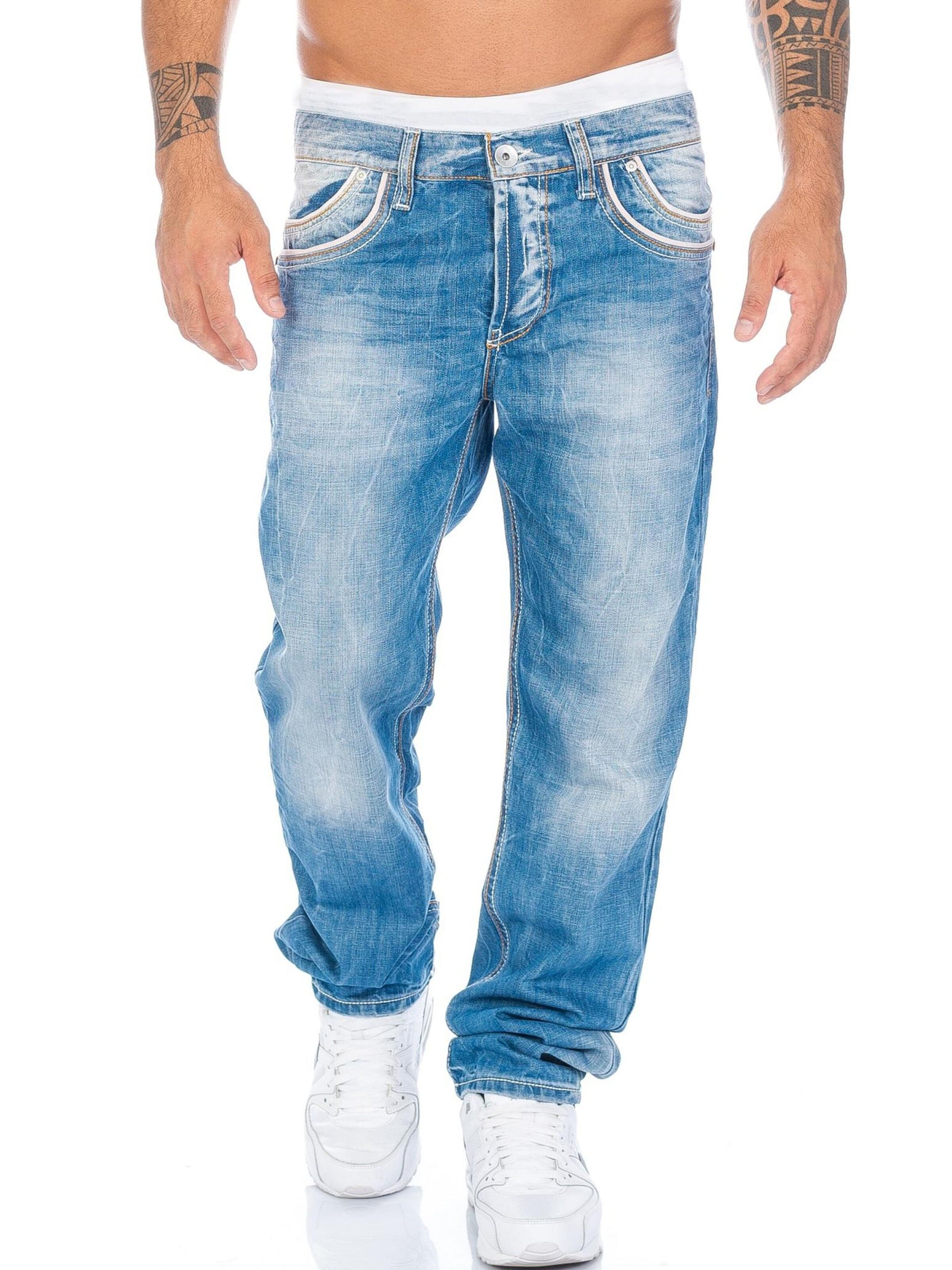 CIPO & BAXX Regular Jeans 'BJ595' in Blue: front