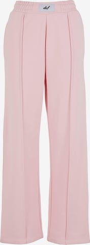 Loosefit Pantalon 'Nice' DEF en rose : devant