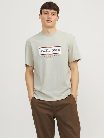 JACK & JONES T-Shirt 'JORFrederiksberg' in Grau: Vorderseite