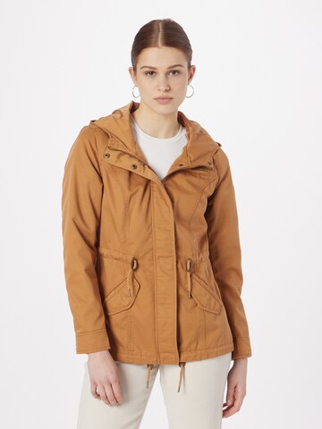 Parka mi-saison 'LORCA' ONLY en marron : devant