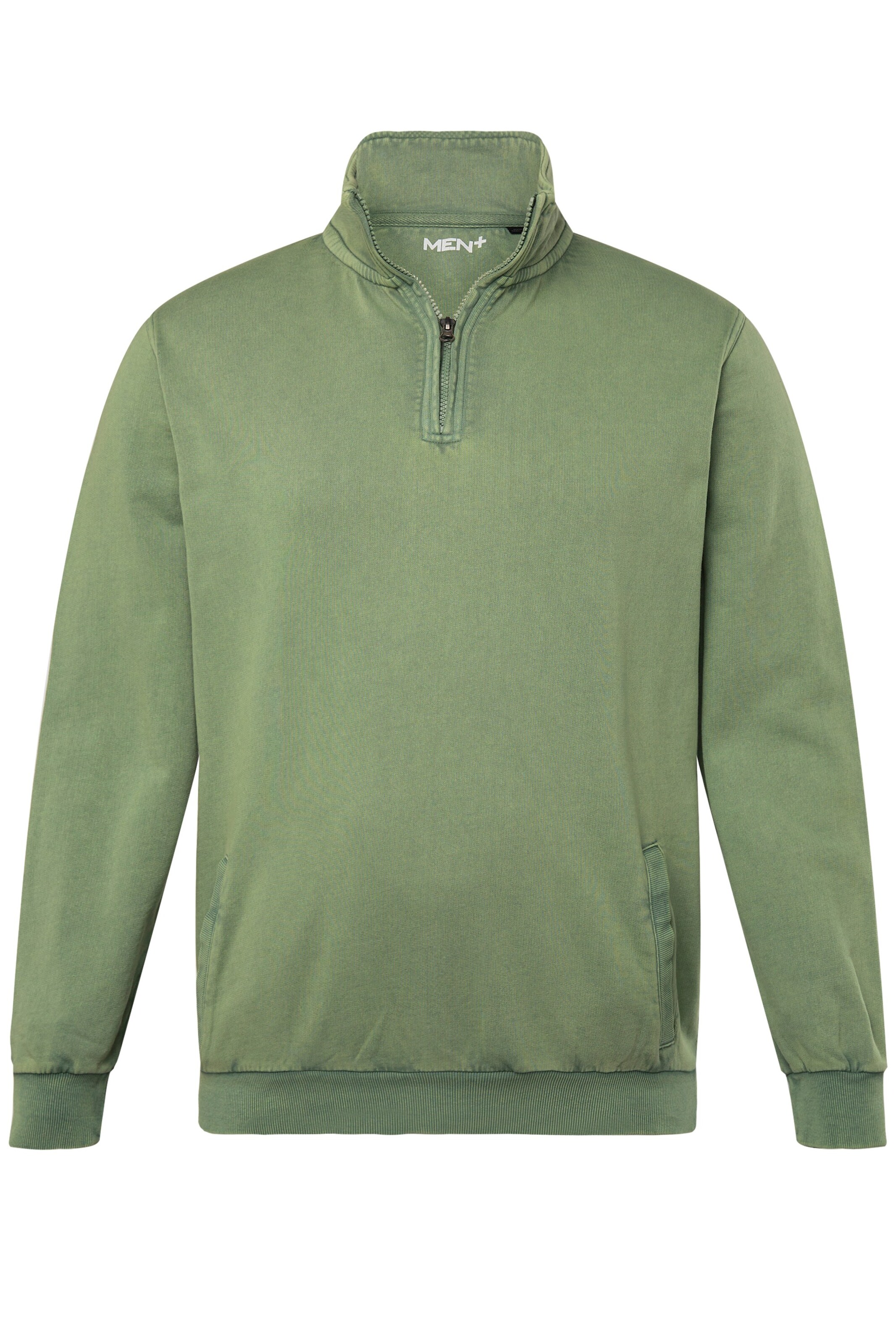 Men Plus Sweatshirt in Grün: Vorderseite