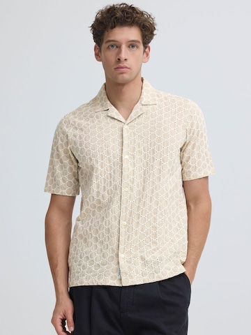 Casual Friday Regular fit Overhemd in Beige: voorkant
