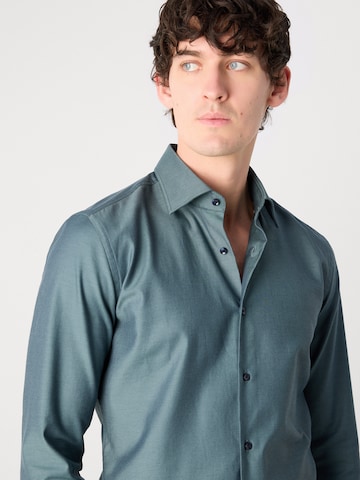 BOSS Black Slim Fit Paita 'HANK' värissä vihreä