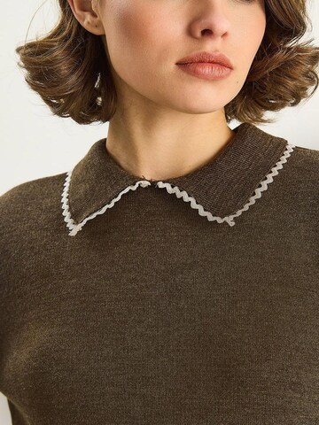 Bianco Lucci Sweater 'Pullover' in Brown