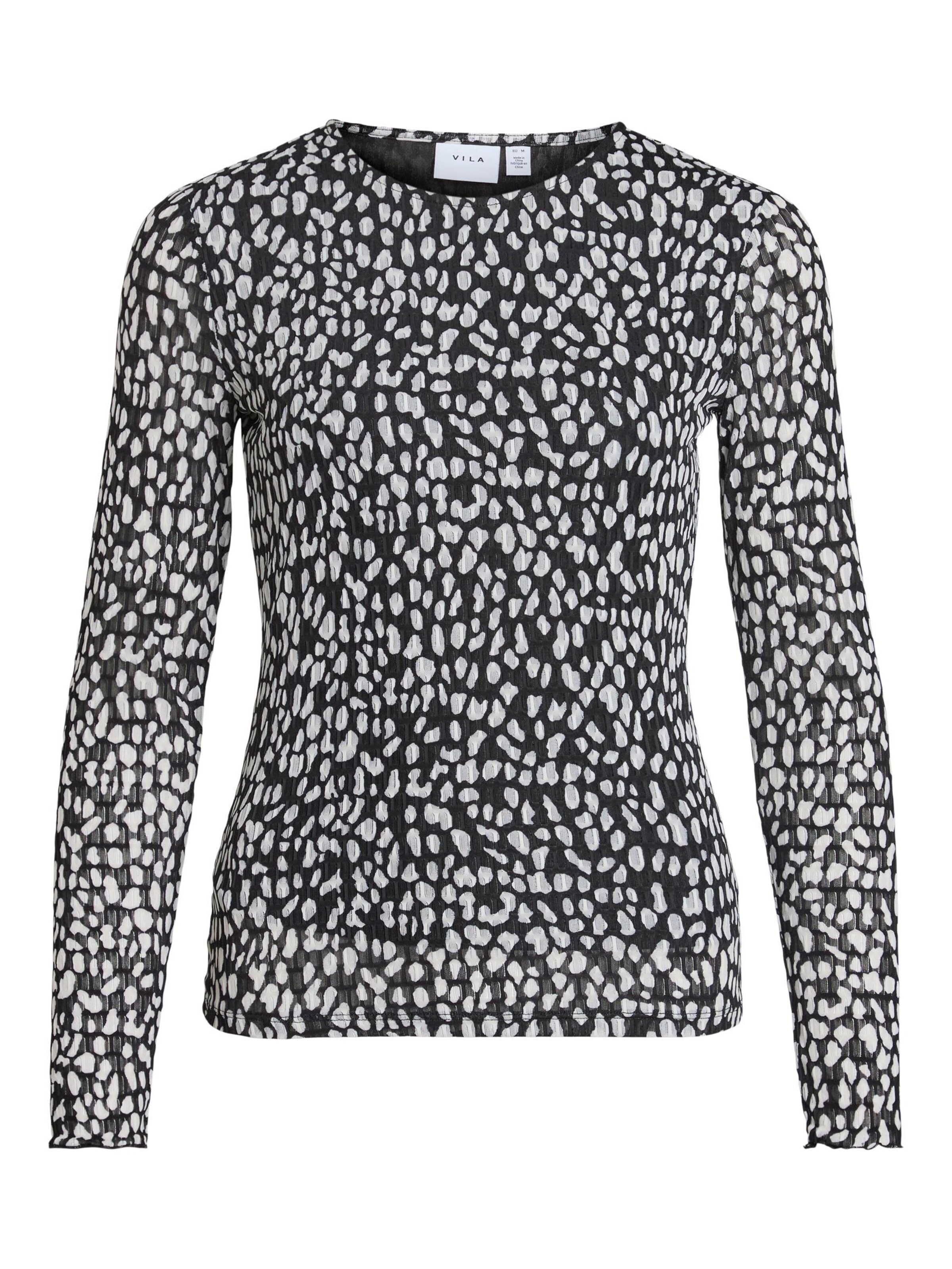 T-shirt 'VILARINE' VILA en noir : devant