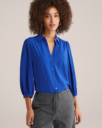 WE Fashion Bluse in Blau: Vorderseite