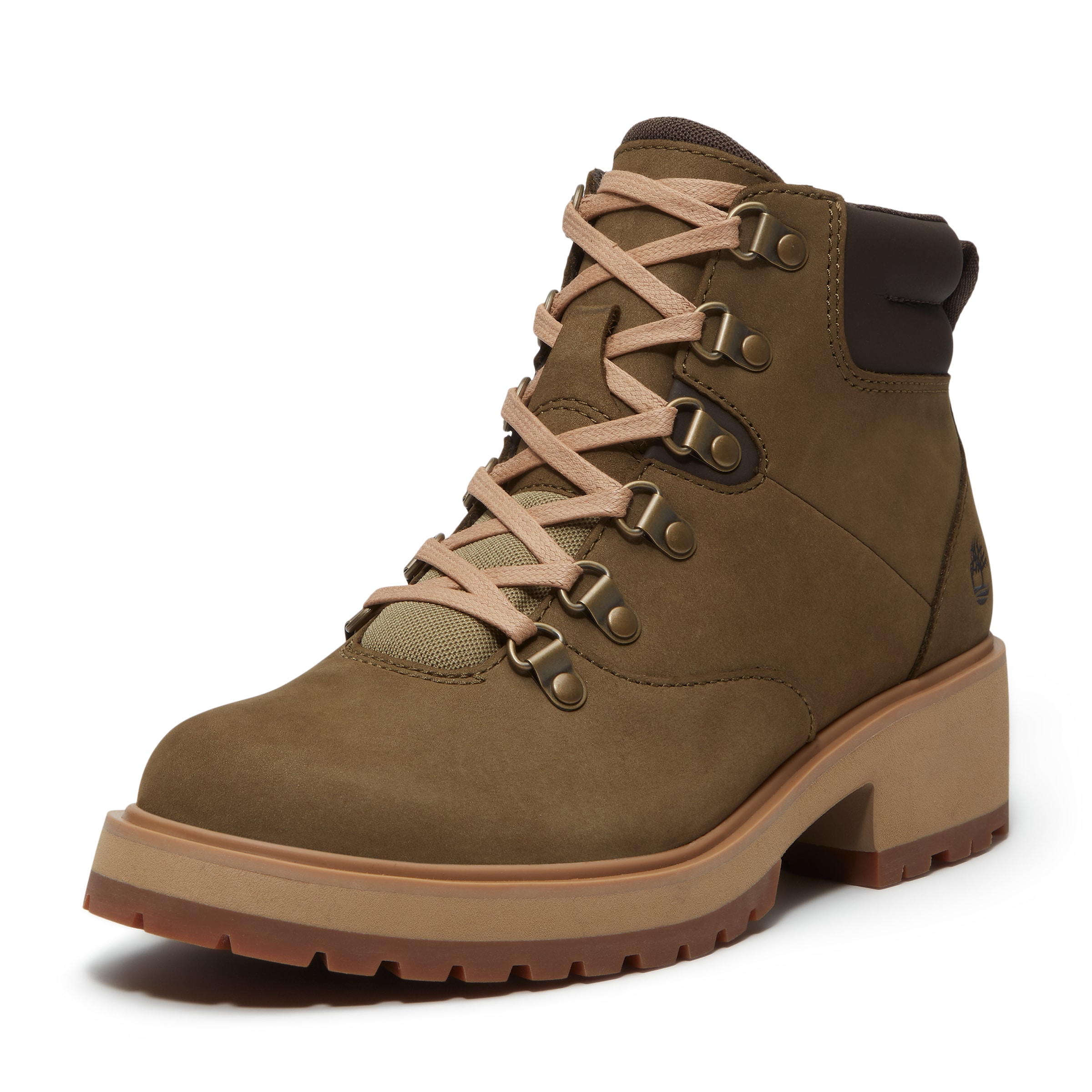 TIMBERLAND Schnürstiefelette in Grün: Vorderseite