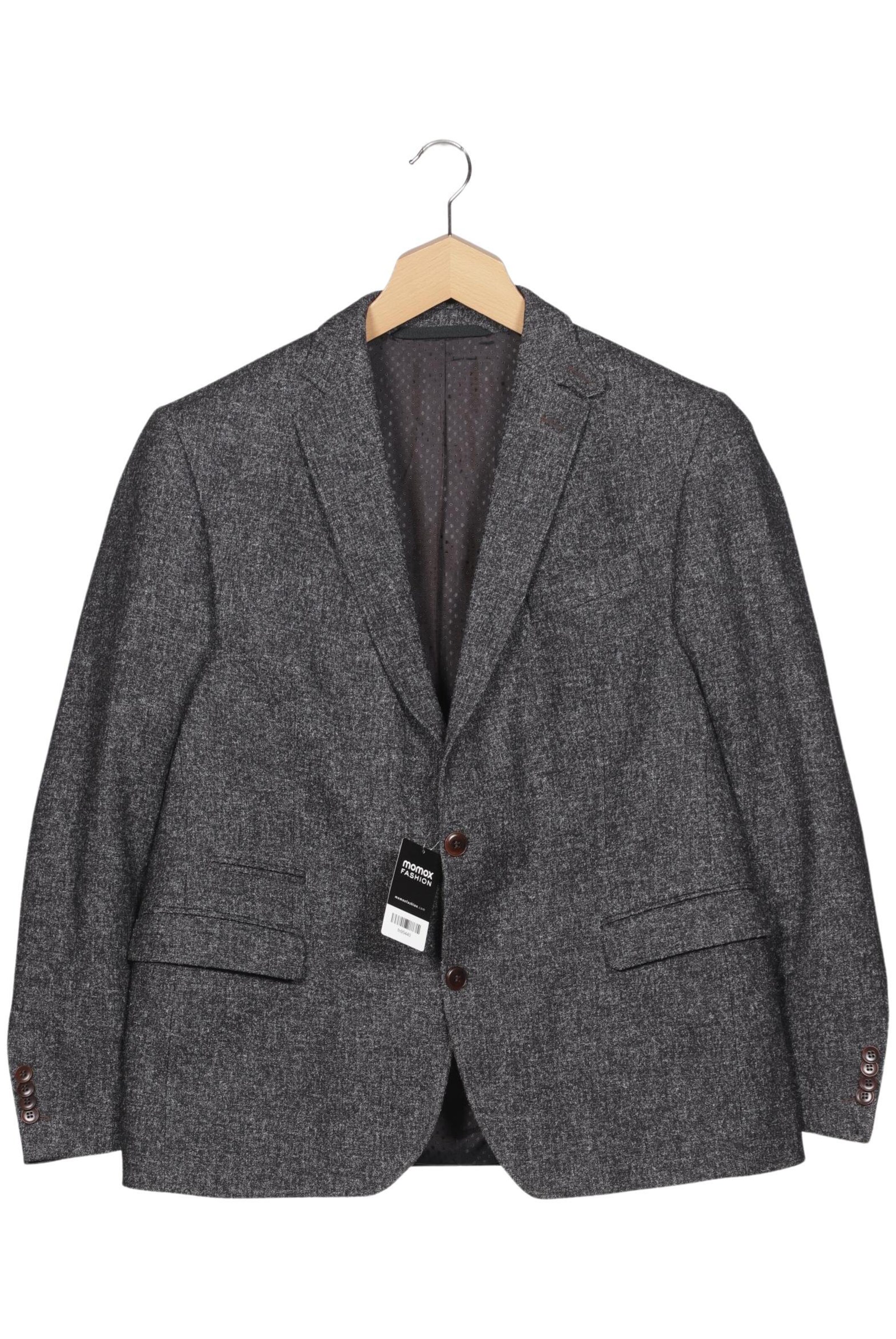 CARL GROSS Suit Jacket in XXL in Grey: front