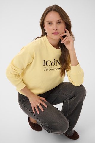 Kaffe - Sweatshirt em amarelo