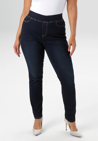 Aniston Skinny Jeans in Blue: front
