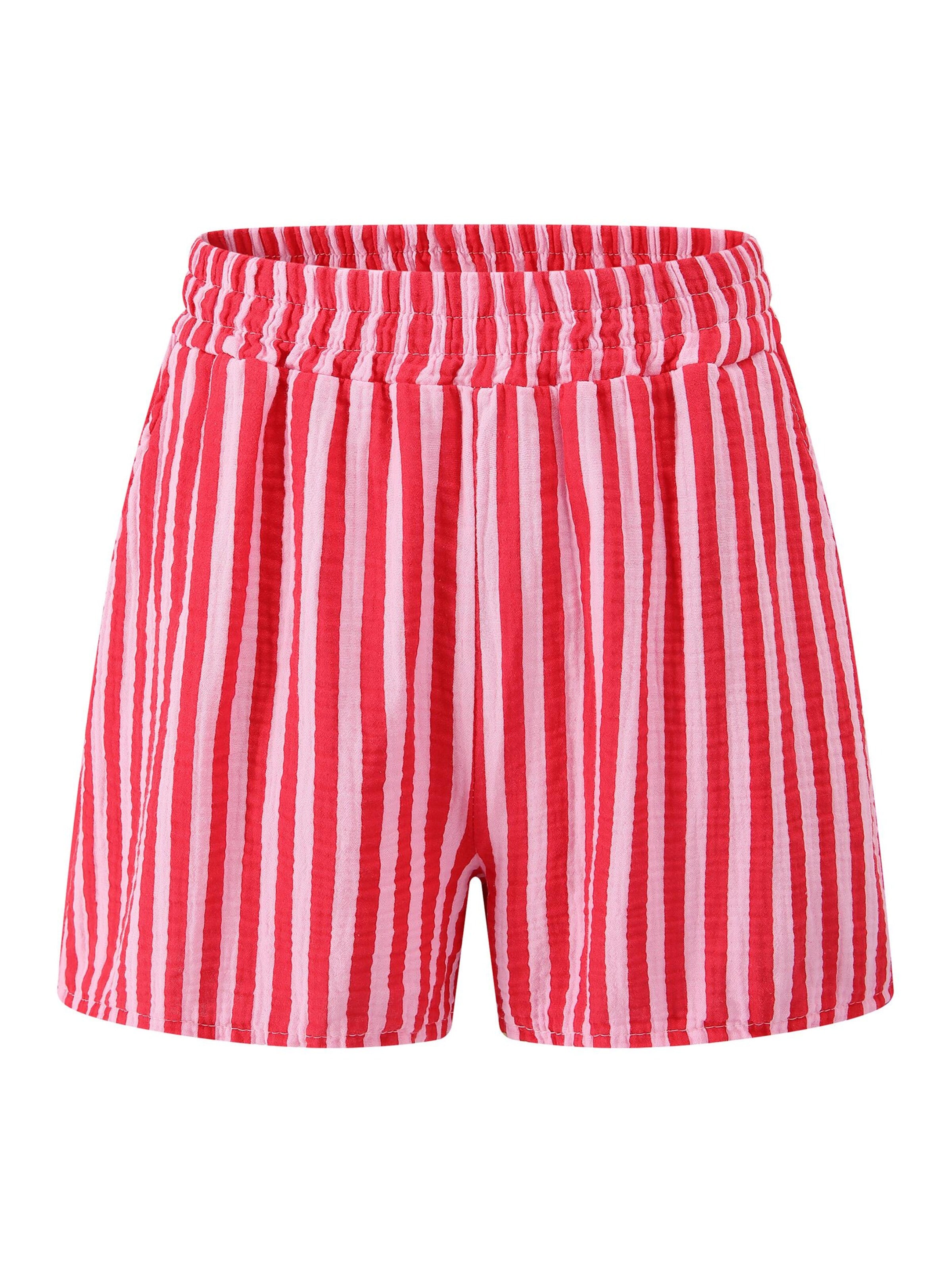 SASSYCLASSY Regular Pants in Red: front