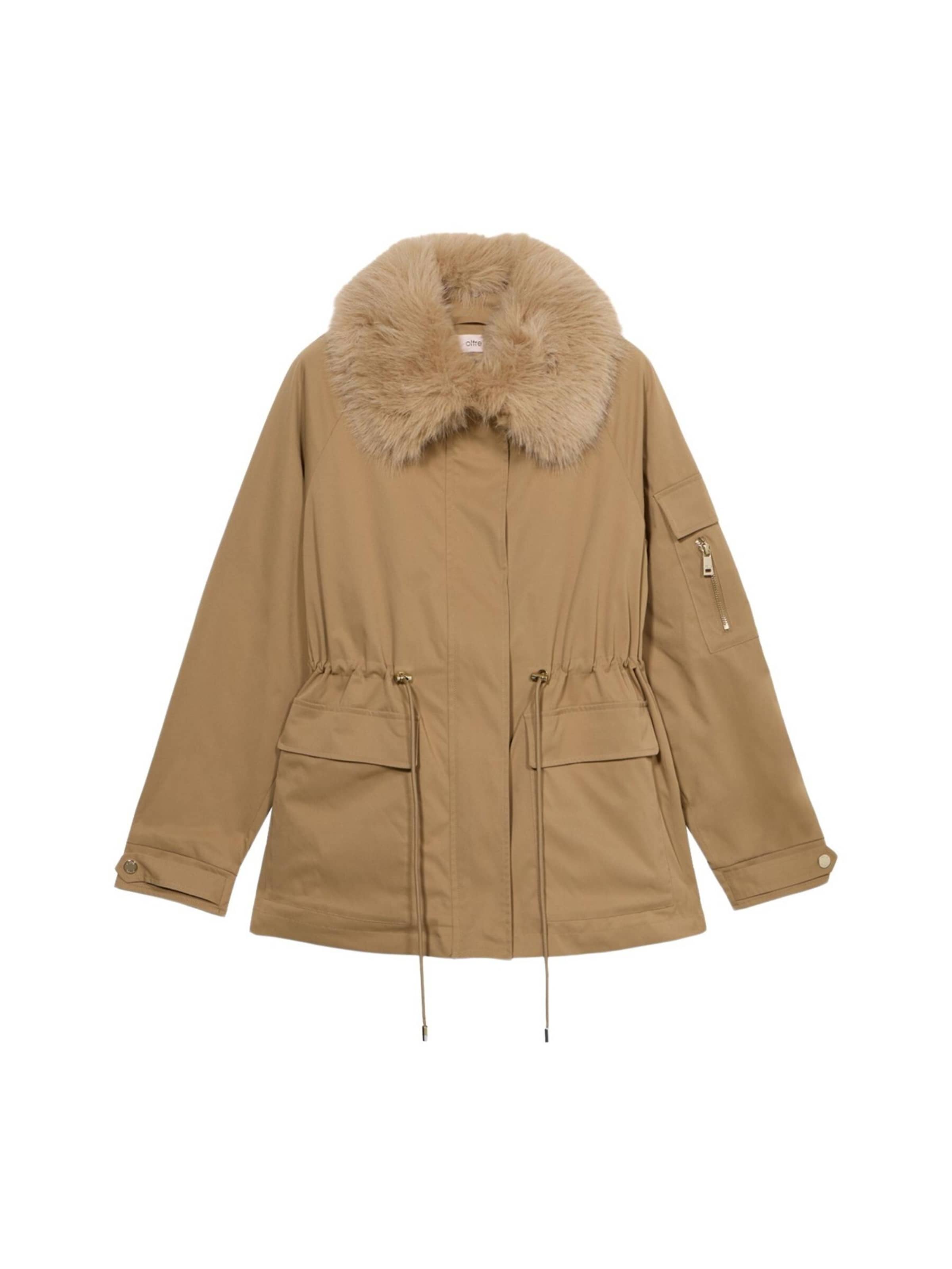 oltre Winter Coat in Beige: front