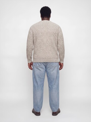 balta Jack & Jones Plus Megztinis 'JJJAXON'