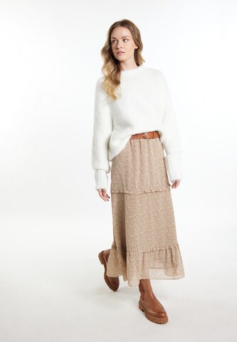 Pull-over ' Altiplano' DreiMaster Vintage en blanc