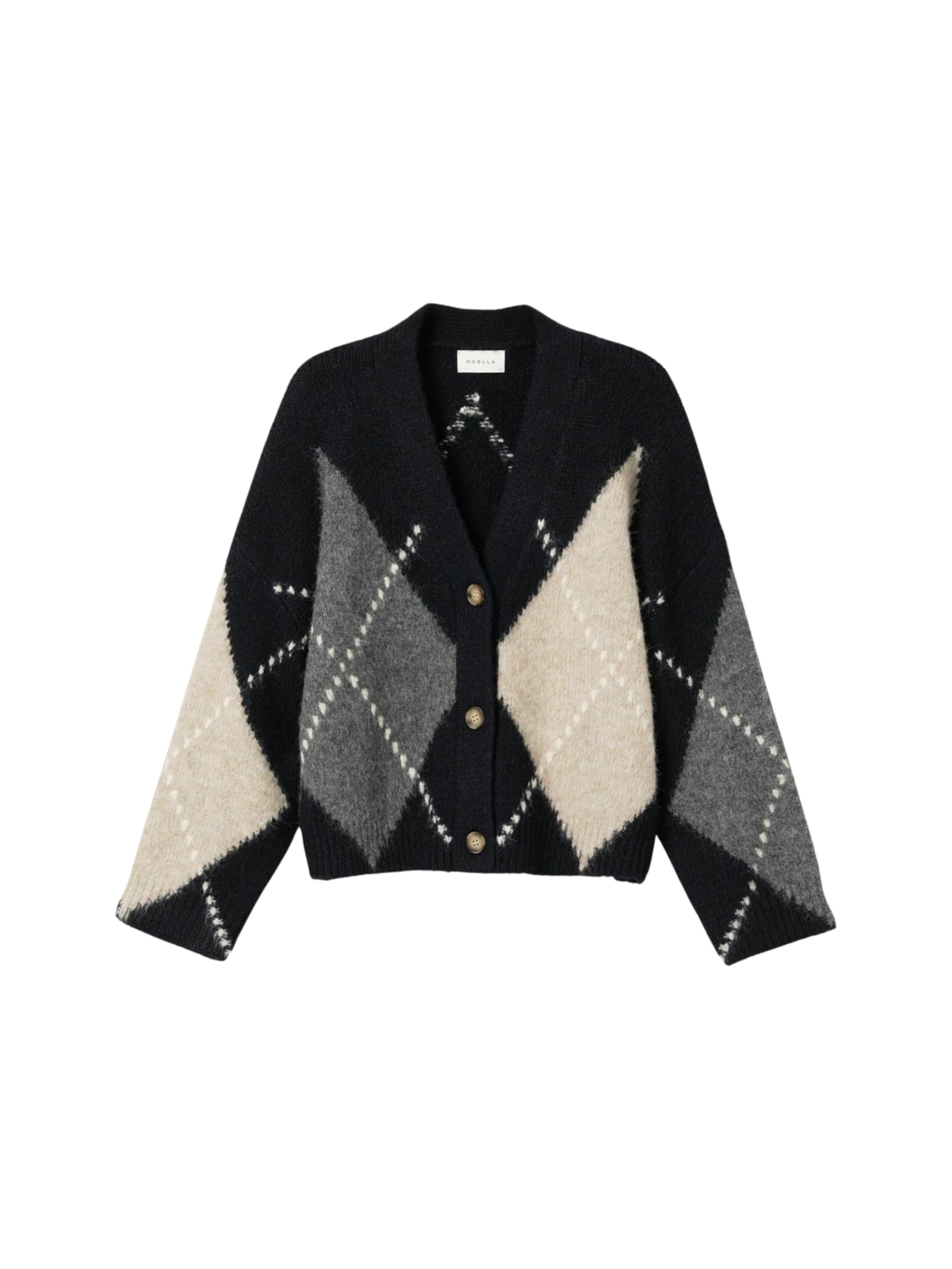 Noella Neuletakki ' N-Laiana Knit Cardigan ' värissä sininen: etupuoli