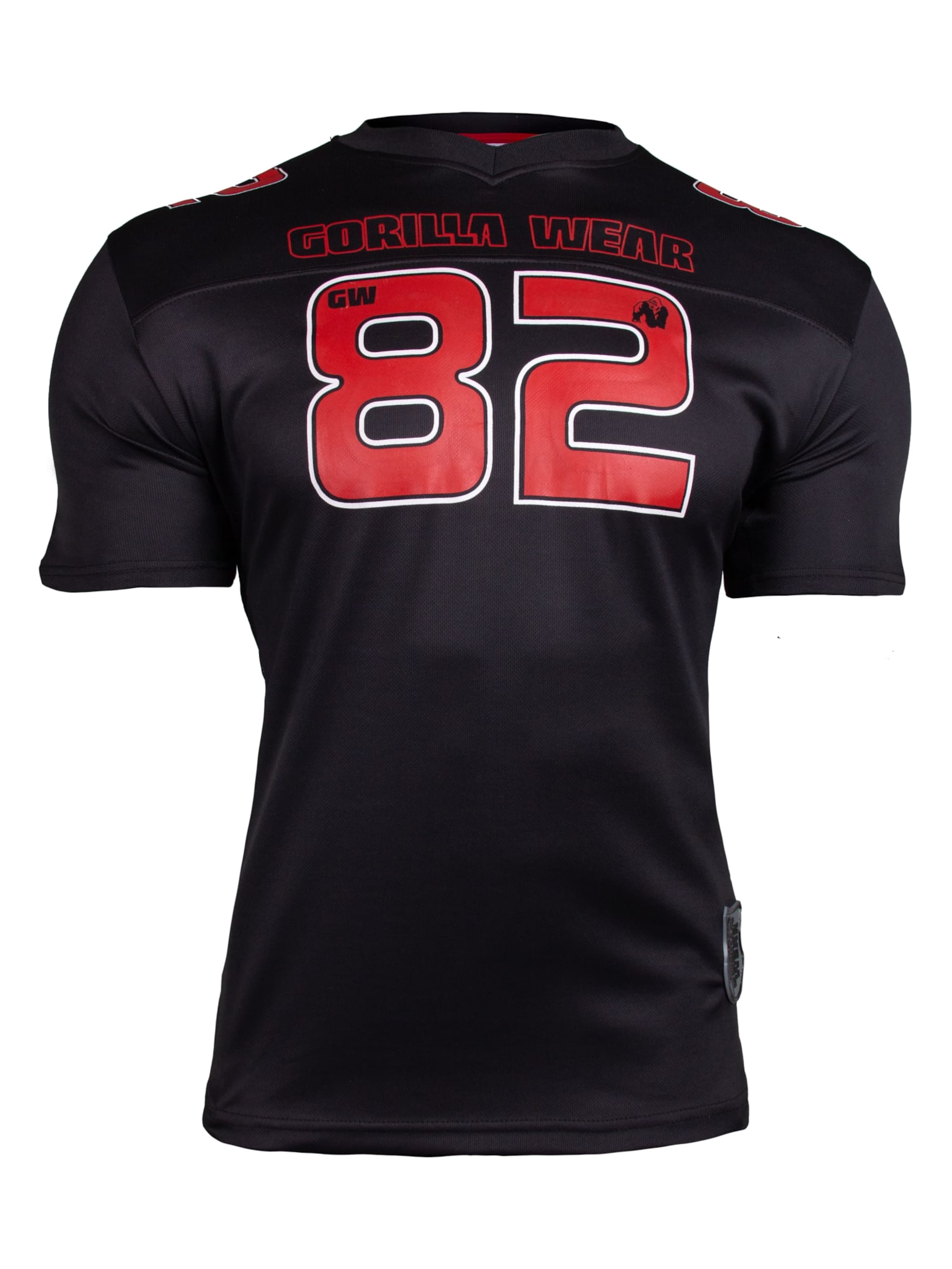 Gorilla Wear Performance Shirt 'Fresno' in S in Red / Black, Item view